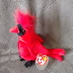 3/$30 Ty BEANIE BABIES Red Cardinal MAC 1998 Plush Toy